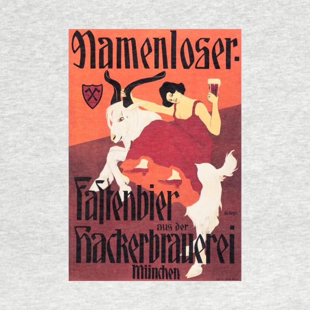 NAMENLOSER FASTENBIER BEER Vintage Deutsche German Munich Brewery Advertisement by vintageposters